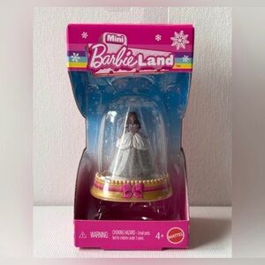 Mini BarbieLand Holiday Mini Doll in Snow Globe Christmas Barbie Cake Topper